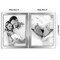 Americanflat Hinged Picture Frame with Wide, Beveled Molding and Shatter-Resistant Glass - Modern Metal Picture Frame Displays Two Photos - Elegant Photo Frames for Tabletop Display